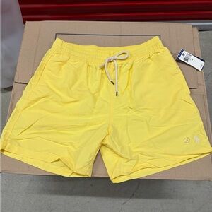Ralph Lauren Yellow Men's Swim Shorts